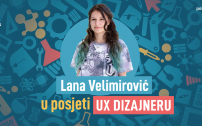 Lana Velimirović u posjeti UX dizajneru, Milutinu Pavićeviću