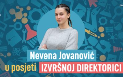 [Moje buduće STEM zanimanje]  Nevena Jovanović u posjeti izvršnoj direktorici